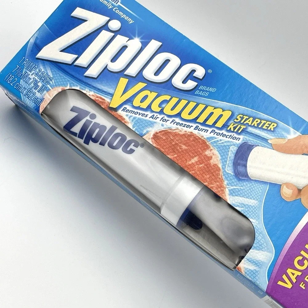 Ziploc vacuum starter